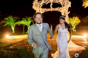 Casamento dos noivos Natlia e Tiago no espao Seringueira.