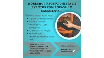 Workshop Recepcionista de Eventos com nfase em casamentos