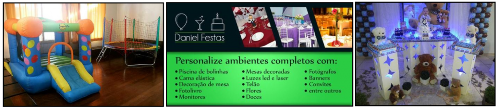 Daniel Festas Decorao e Locao de Brinquedos para Festa e Eventos Porto Alegre