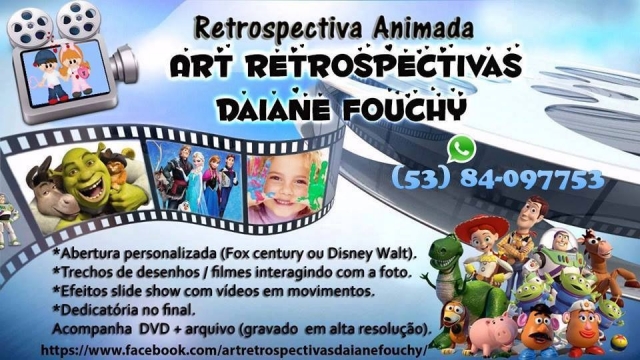 Art Retrospectivas Daiane Fouchy Convite Digital Lembrancinhas Festa e Eventos