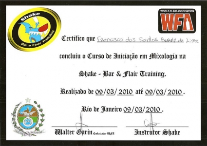 Curso sobre No��es de Coquetelaria