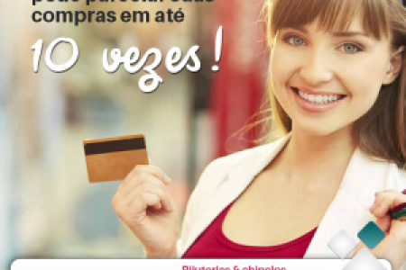 PARCELE SUAS COMPRAS EM AT&Eacute; 10 VEZES