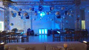 A ilumina��o na festa de formatura!