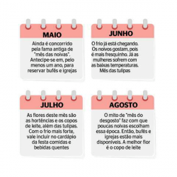 Calendario de Casamento