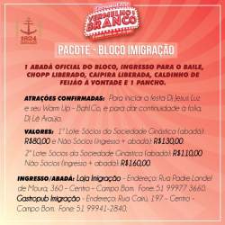 Carnaval Vermelho e Branco com a Imigrao!