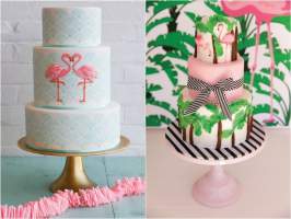 Decora��o de festa: flamingos!