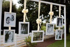 Como utilizar fotografias para decorar a festa do casamento