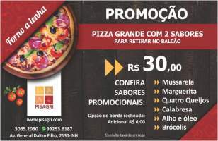 Promoo Pisagri - Pizza para retirar - Novo Hamburgo