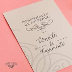 CONFIRMAO DE PRESENA NO CONVITE DE CASAMENTO