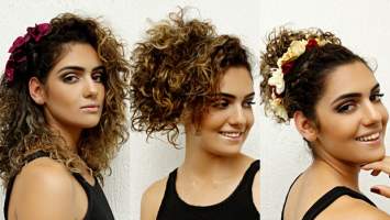 Penteados para cabelos cacheados!