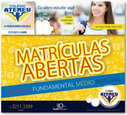 COLGIO ATENEU - Venha conhecer as novas e modernas instalaes e surpreenda-se!