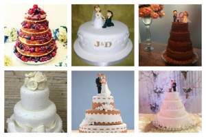 Como escolher o bolo de casamento e topo de bolo perfeito