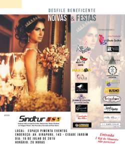 Desfile beneficente Noivas & Festas em prol da FALE
