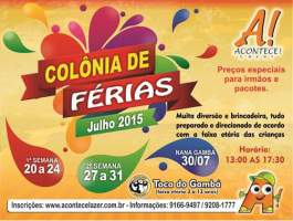  Confira essa super colnia de Frias para crianas!