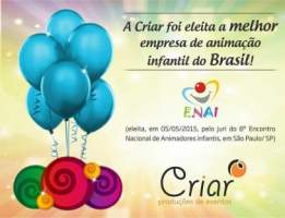 Criar eleita a melhor empresa de animao Infantil do Brasil