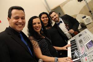 Casamento Camila e Vinicius no espao Buffet Estilo com musical Wave