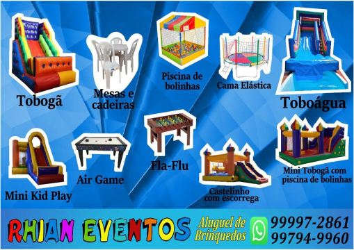 Rhian Eventos aluguel de brinquedos