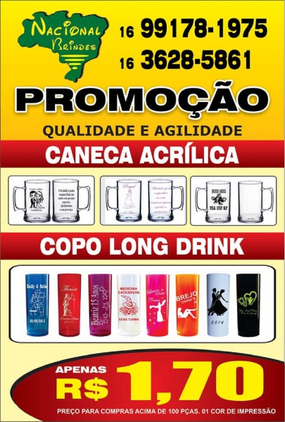 CANECA ACRLICA - COPO LONG DRINK