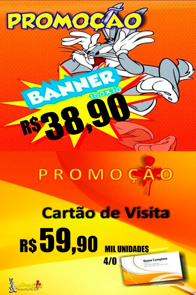 PROMOO DE BANNER E CARTO DE VISITA